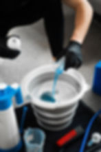 Cleaning toilet by TFS Group hygiene services