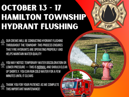 Hydrant Flushing - October 13-17