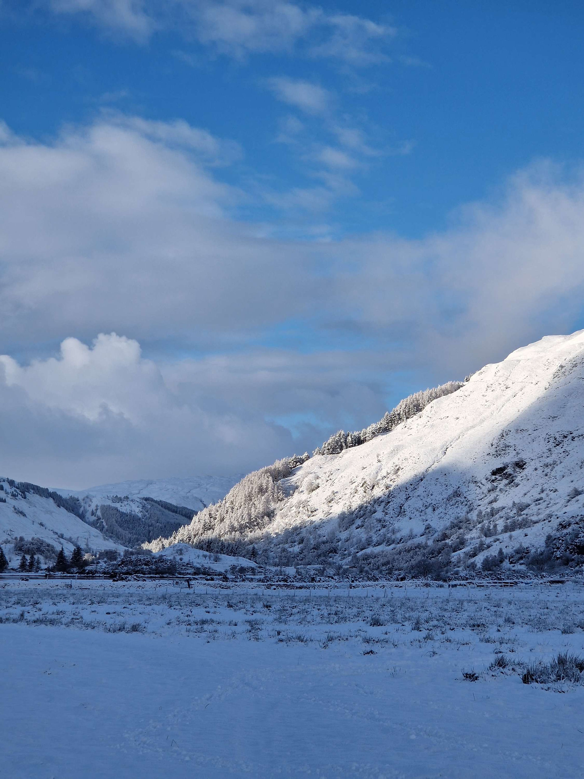 Snowfall in the Scottish Highlands, November 2024 
