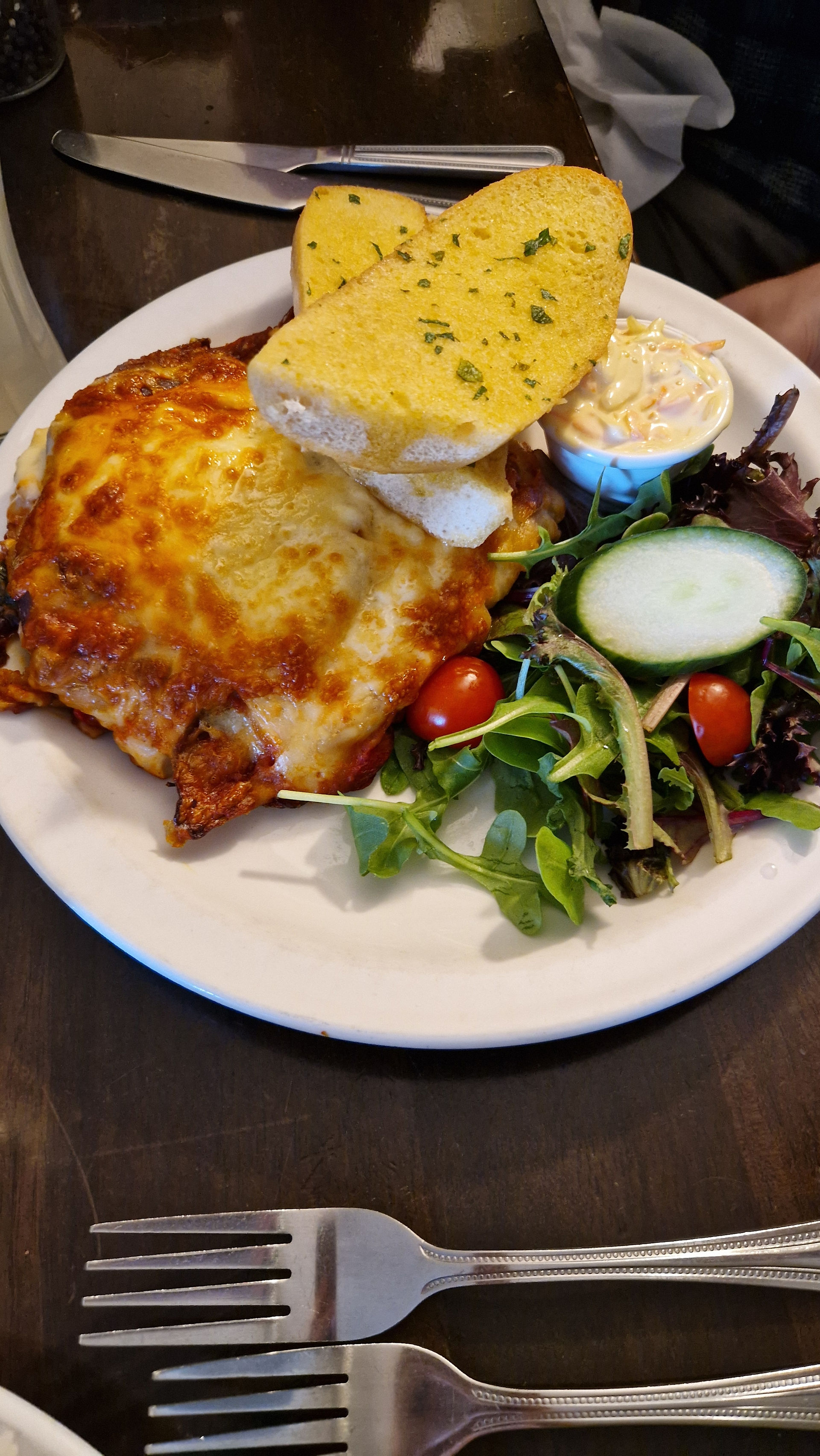 Veggie Lasagne, Shandwick Inn, Tain, Scottish Highlands 