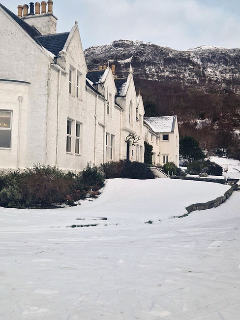 Kinloch Lodge in January, Isle of Skye 