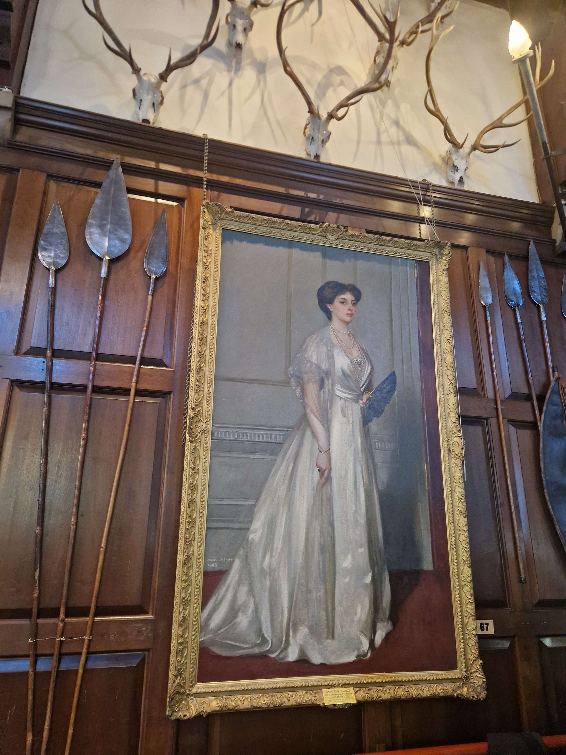 Duchess Kitty Portrait, The Ballroom, Blair Castle, Highland Perthshire