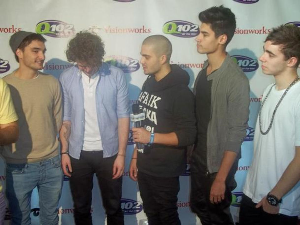 The Wanted on the red carpet at the Q102 Jingle Ball at the Wells Fargo Center, Philadelphia, PA December 5, 2012
