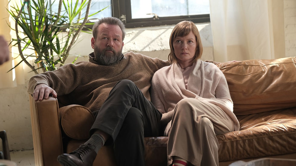 Dallas Roberts and Wrenn Schmidt in BLOW THE HORN