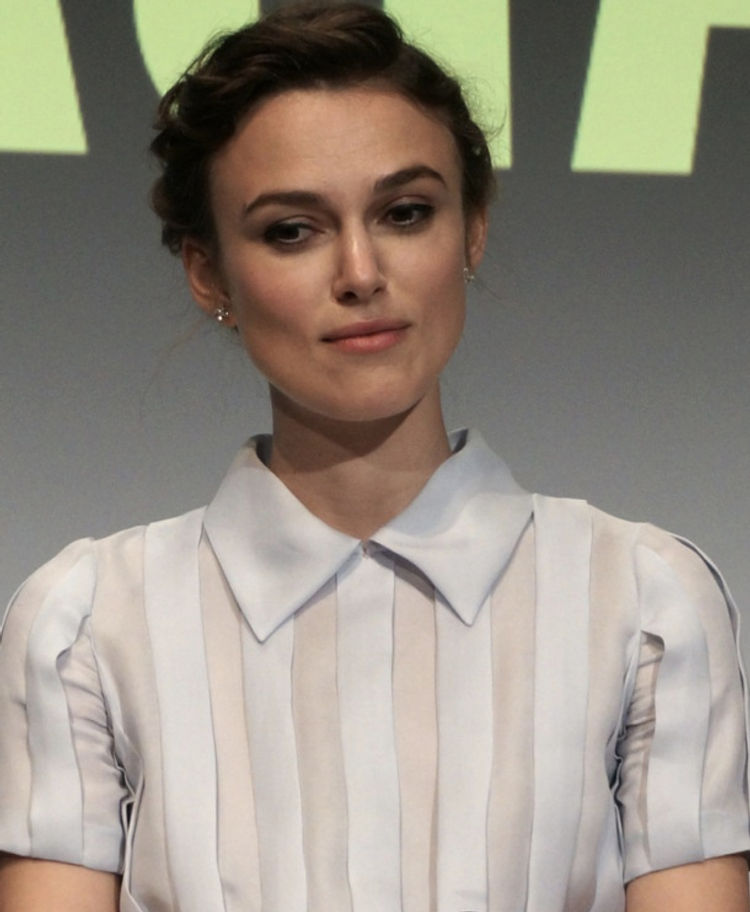 Keira Knightley discussing "Begin Again" in New York. Photo copyright 2014 Brad Balfour.