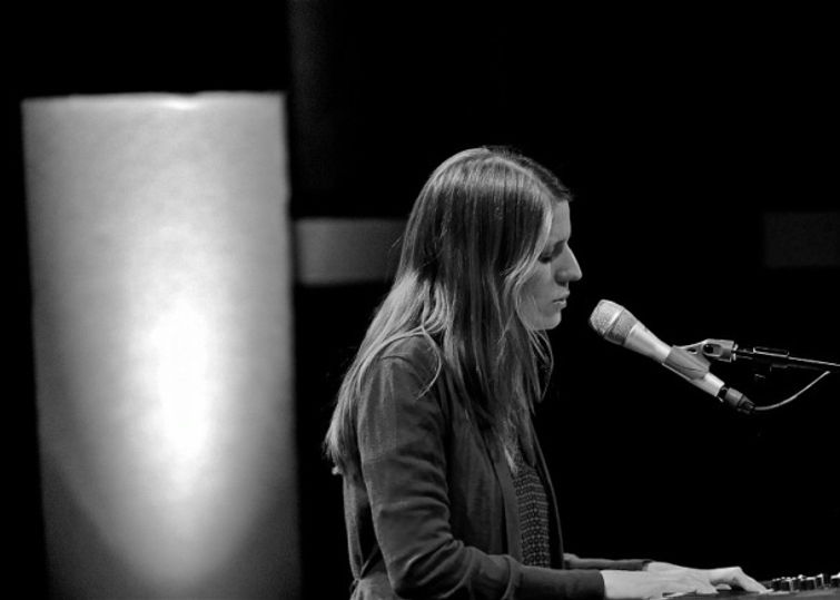 Marketa Irglova in concert at World Cafe Live in Philadelphia. Photo copyright 2014 Jim Rinaldi.