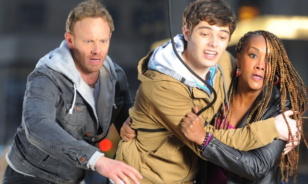 Ian Ziering and Vivica Fox star in "Sharknado 2: The Second One."