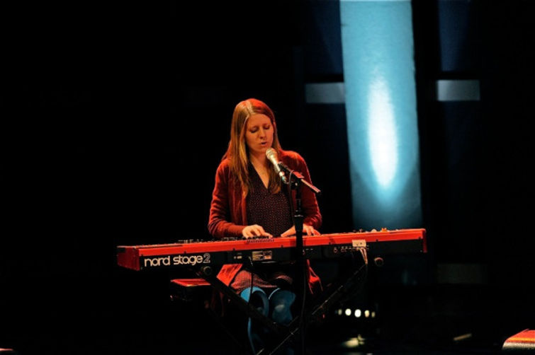 Marketa Irglova in concert at World Cafe Live in Philadelphia. Photo copyright 2014 Jim Rinaldi.