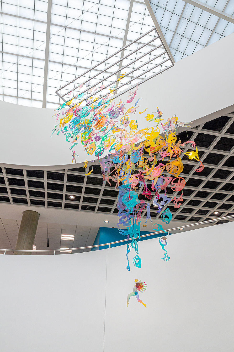 Map Acrobatic Installation by Diana Farfán