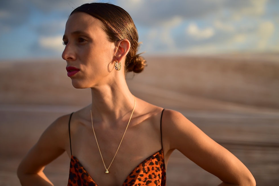 Thumbnail: Gold Leopard Earrings