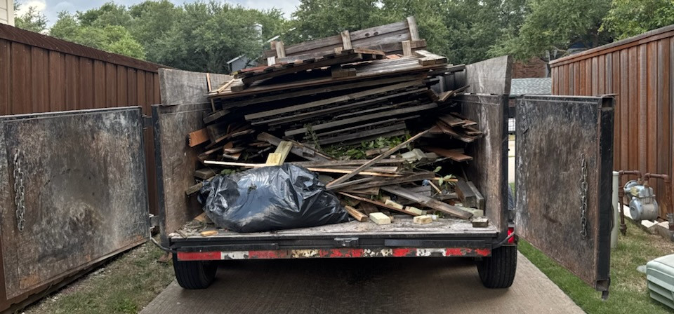 Trailer full of junk