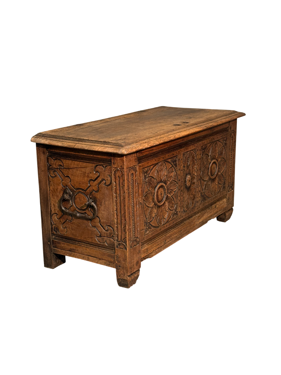 Miniatura: Cassapanca in Noce 1700