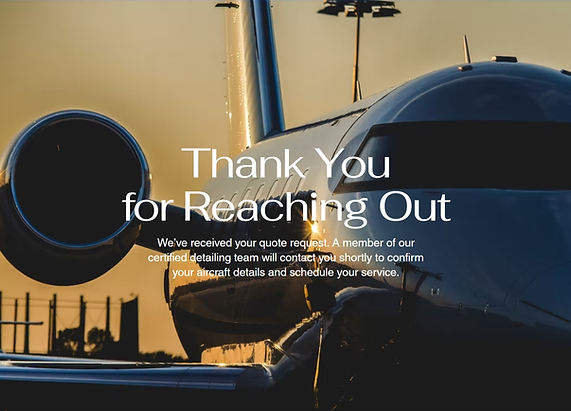 Custom landing page for past client