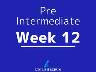 【Class Material】 Pre-Intermediate : WEEK 12