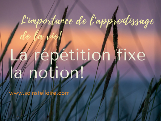 Une attention portée à...la répétition!