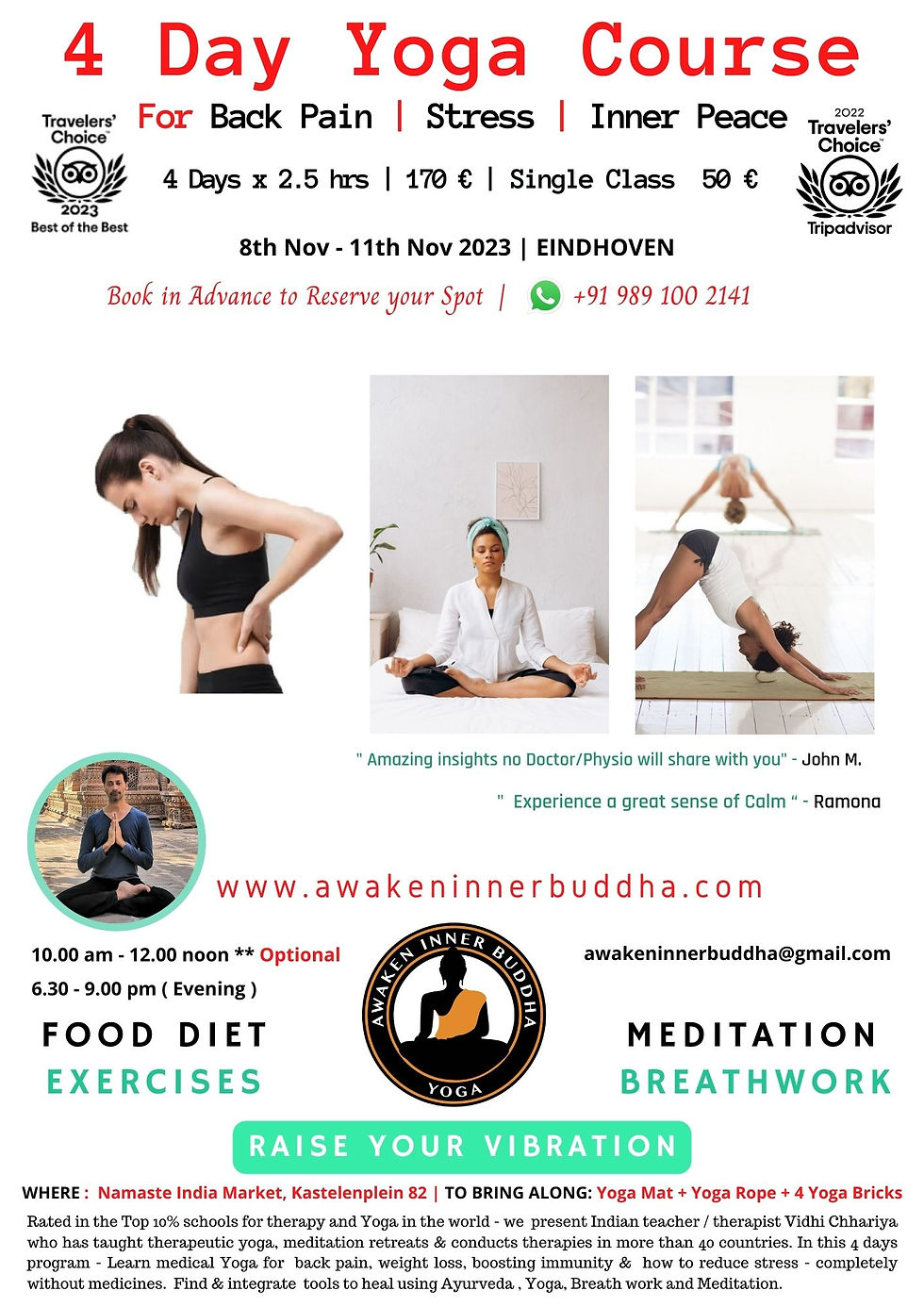 Join Yoga for Pain, Stress, Inner Peace - Eindhoven