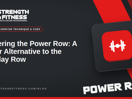 Mastering the Power Row: A Better Alternative to the Pendlay Row