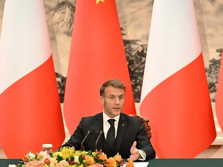 Macron cierra una visita a China centrada en Ucrania y en lograr "reequilibrio" económico