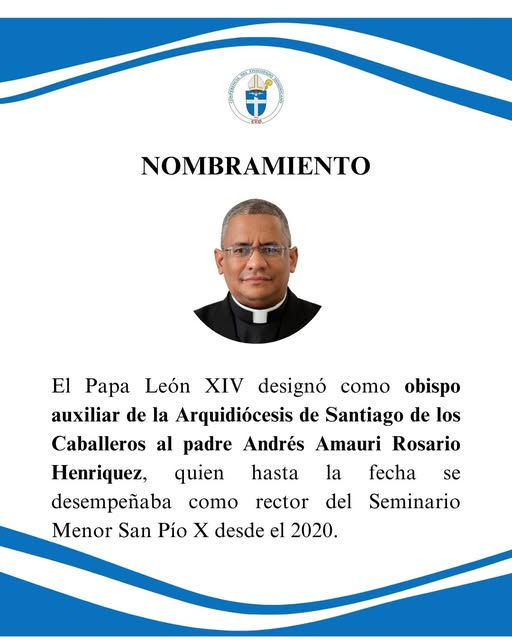El padre Andrés Amauri Rosario. Fuente: Conferencia Del Episcopado Dominicano