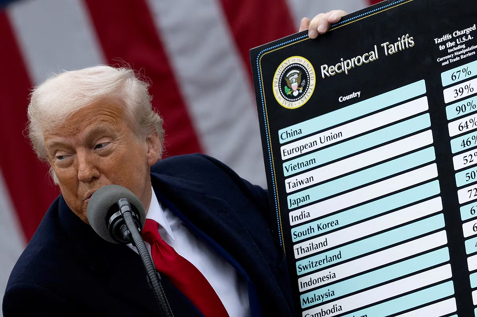 El presidente de Estados Unidos, Donald Trump, pronuncia un discurso sobre los aranceles en el jardín de rosas de la Casa Blanca en Washington D. C., el 2 de abril de 2025Carlos Barria (REUTERS)