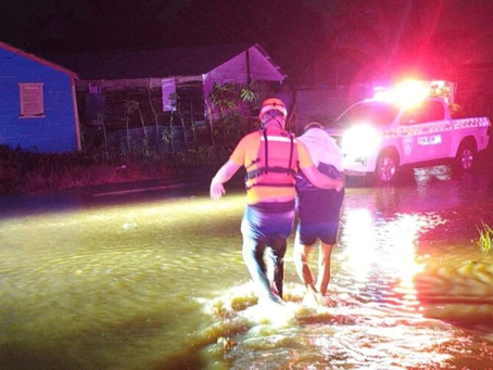 Lluvias dejan 78 casas afectadas y familias evacuadas en María Trinidad Sánchez