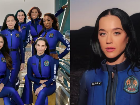 Katy Perry en el espacio con la esposa de Jeff Bezos