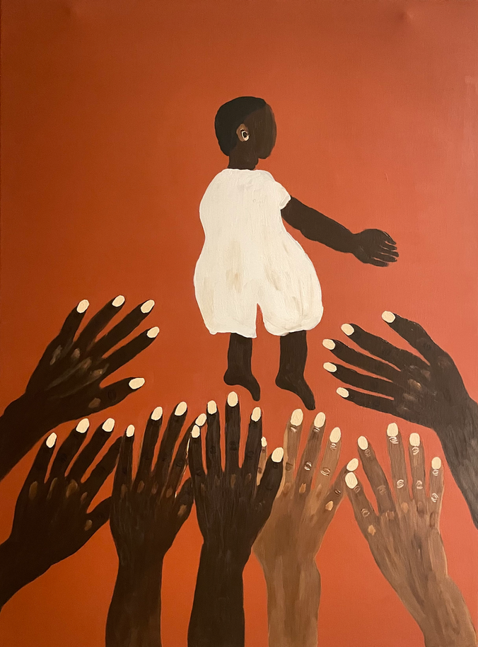 81x60 peinture acrylic sur toile de coton