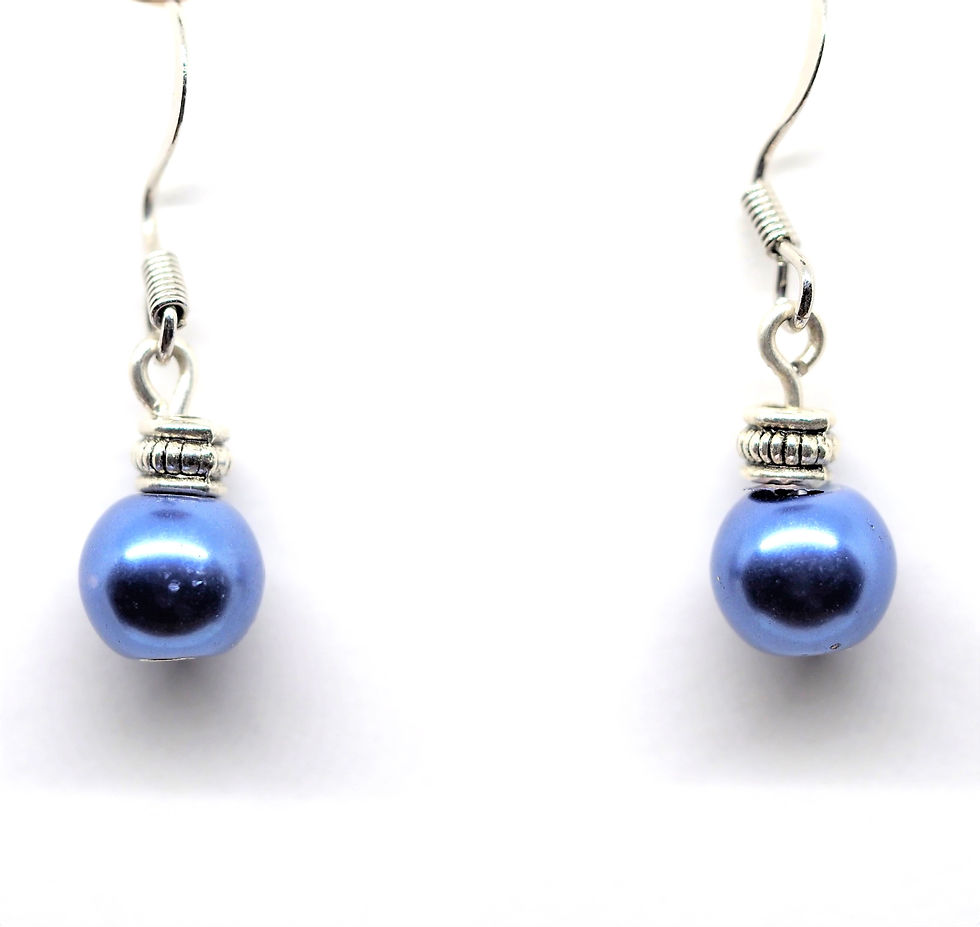 Blue Satin Ornaments