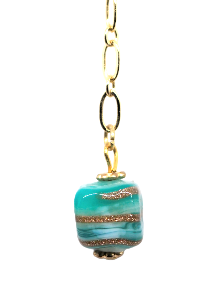 Thumbnail: Ball & Chain Teal Cubes