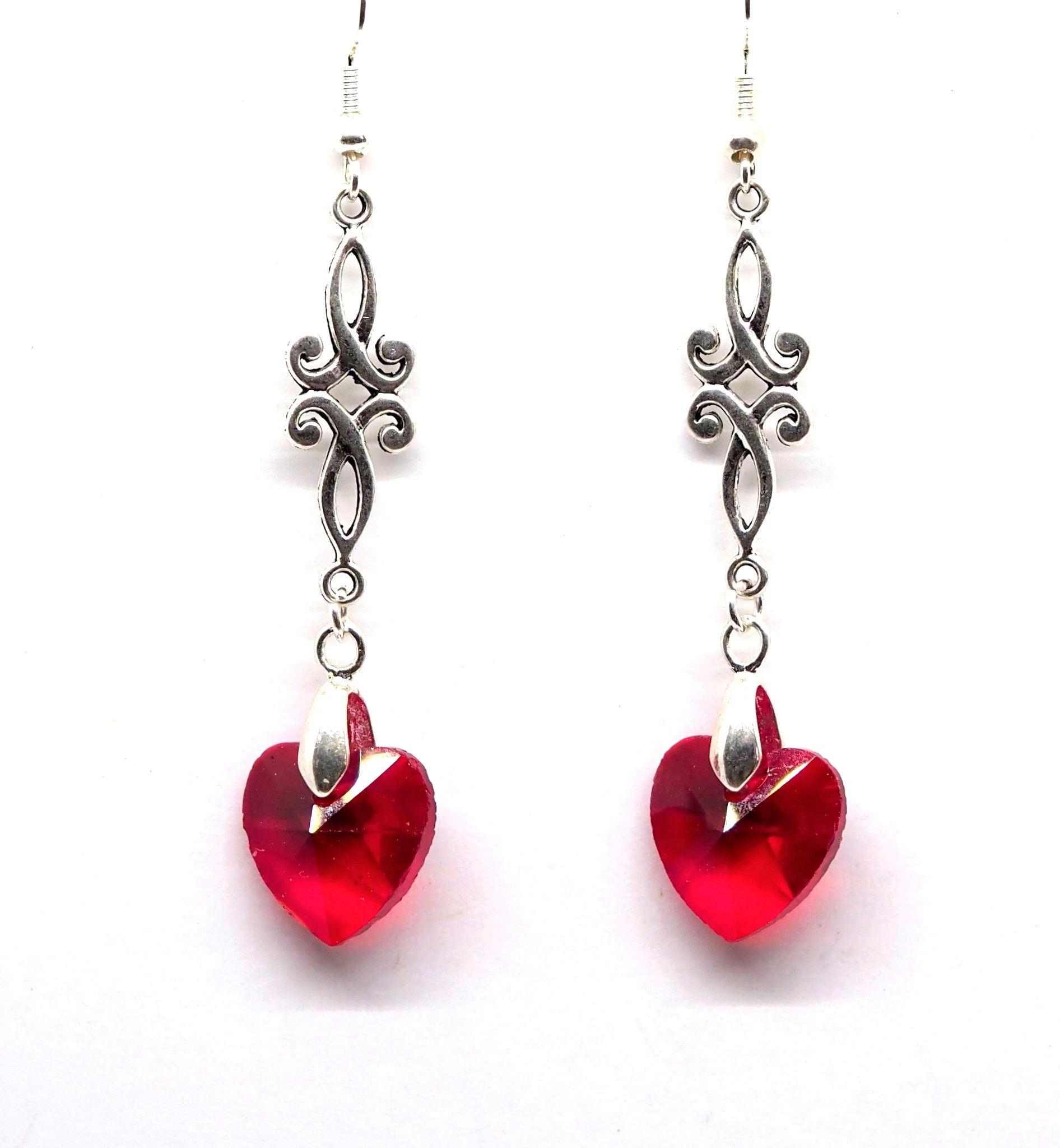 Swirled Red Hearts