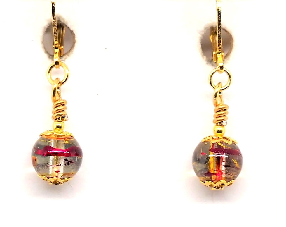 Red Tornado Earrings
