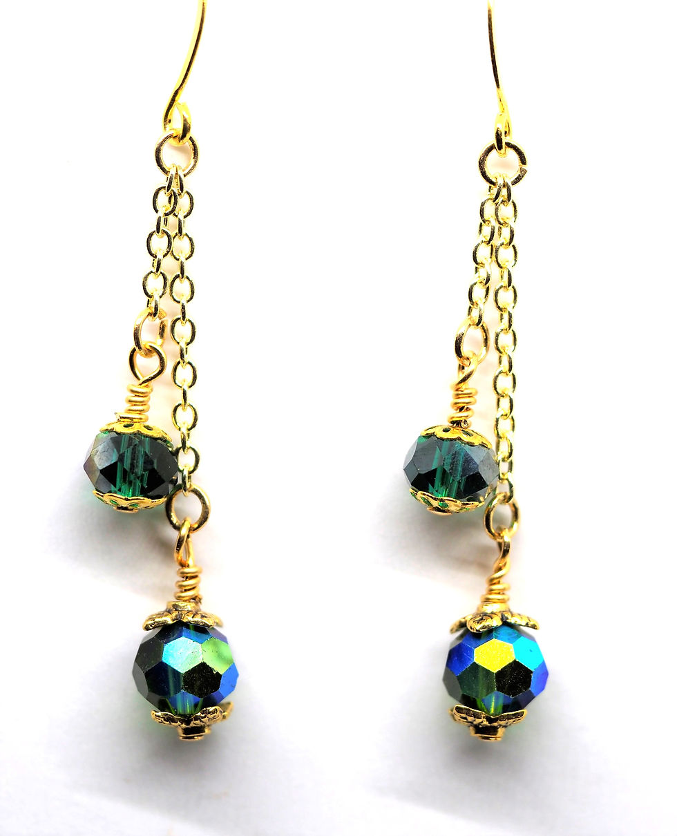 Green & Gold Crystals