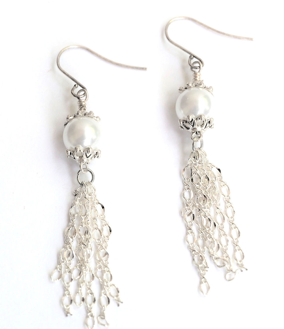 White Chain Tassel Fringe