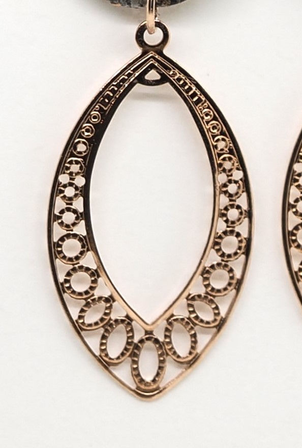 Thumbnail: Marbled Rose Gold Ovals