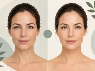 Voor en na huidversteviging zonder filters