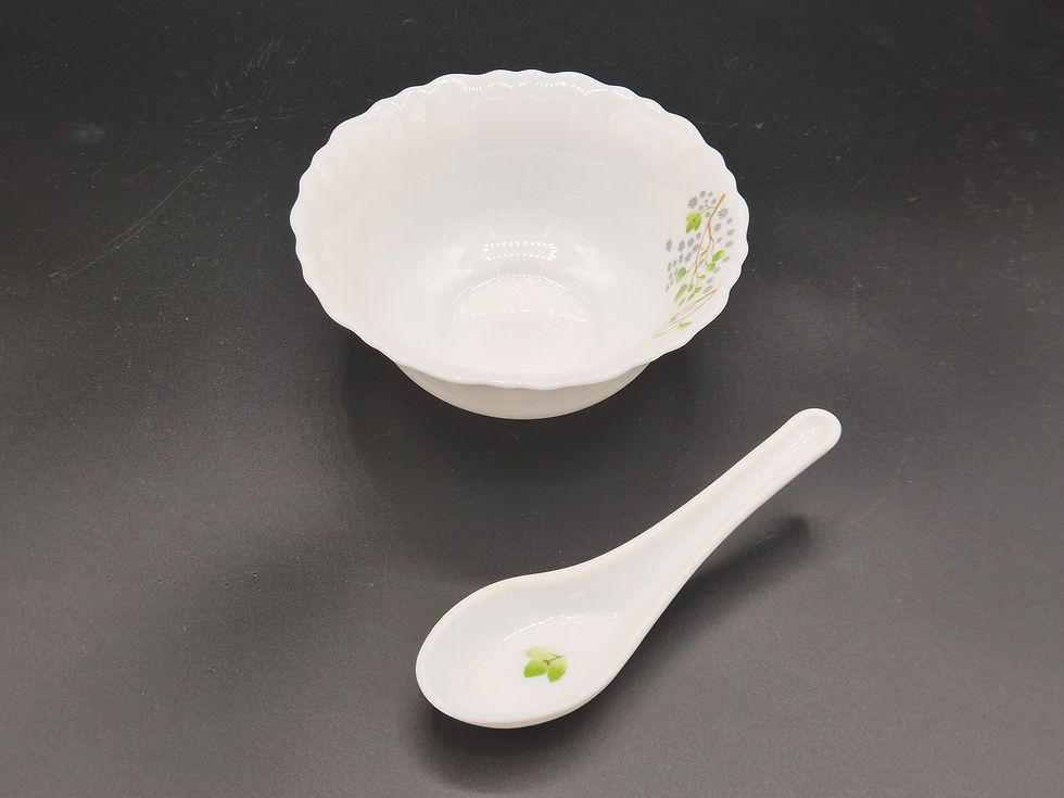Thumbnail: 42 pcs Porcelain dinner set