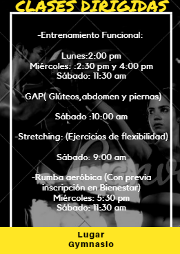 Clases de actividad física dirigidas por el instructor Edgar Mesa