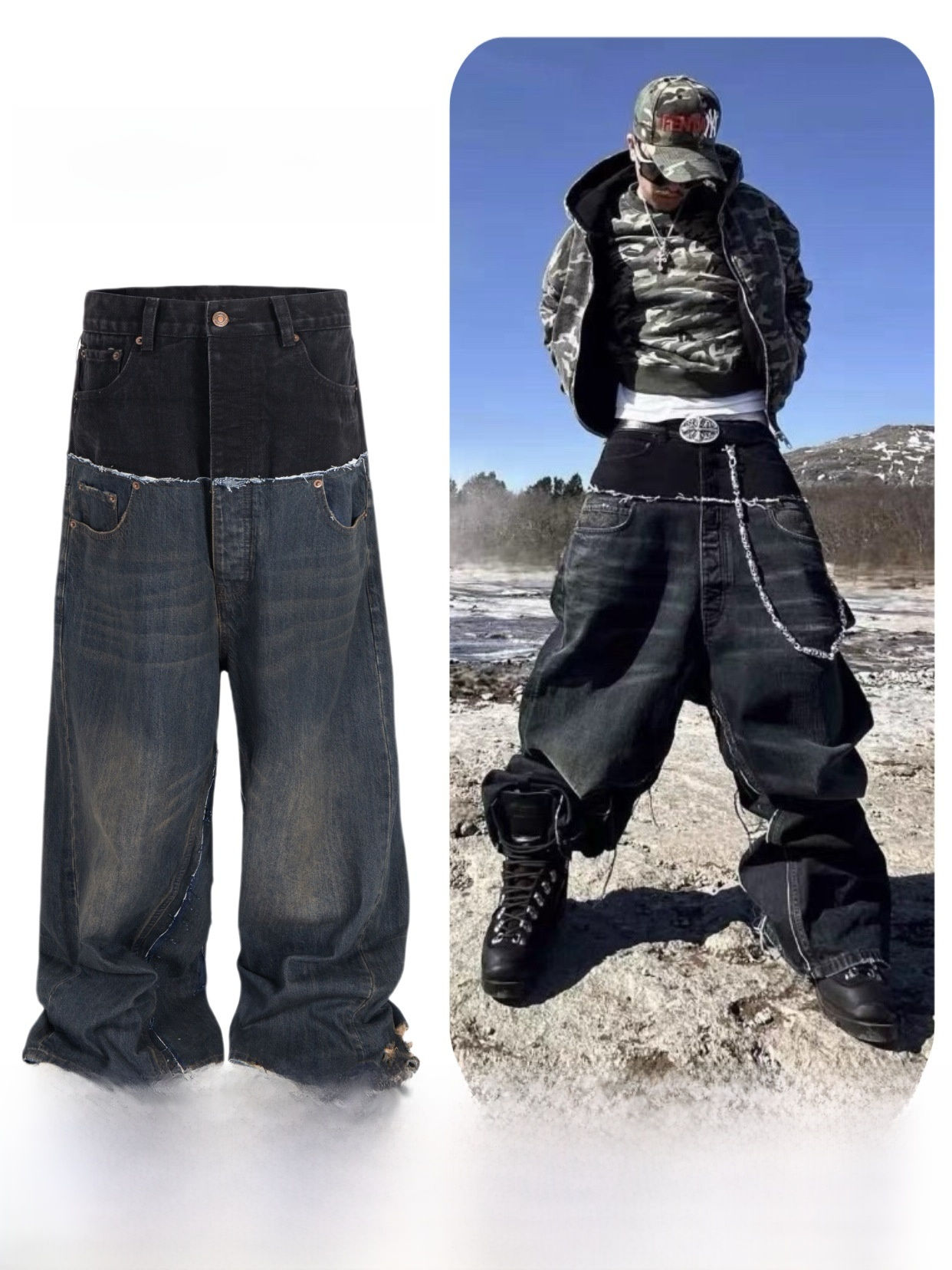 Relaxed Wide Leg Vintage Jeans