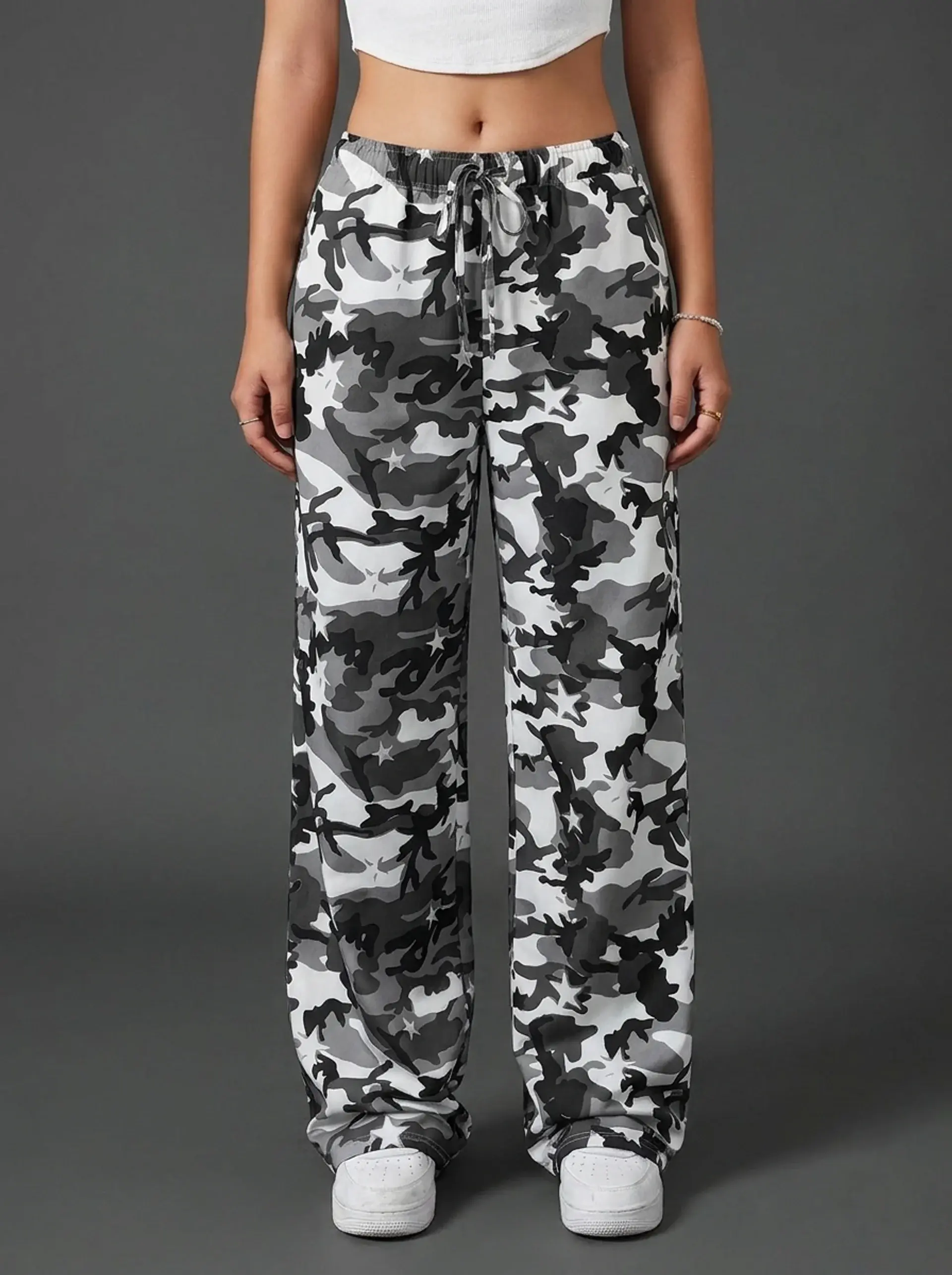 Shadow Camo Wide Leg Pants