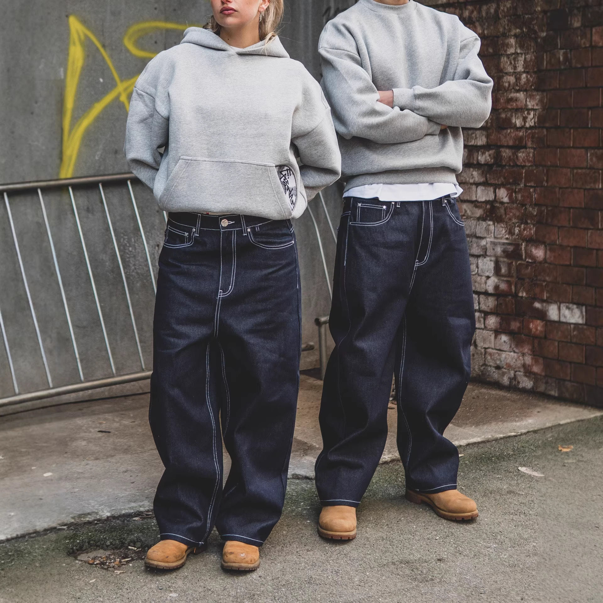 Retro High Waist Wide Leg Jeans