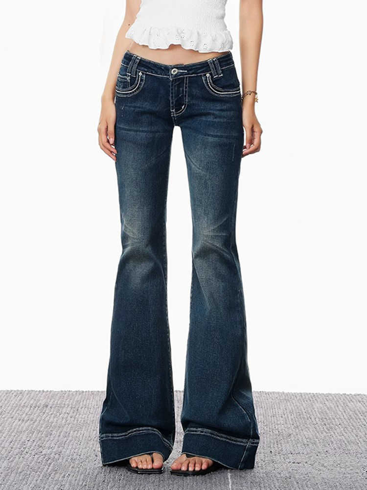 Low Rise Stretch Bootcut Jeans