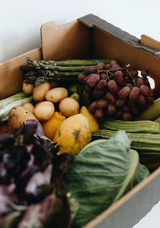 Farm produce in box
