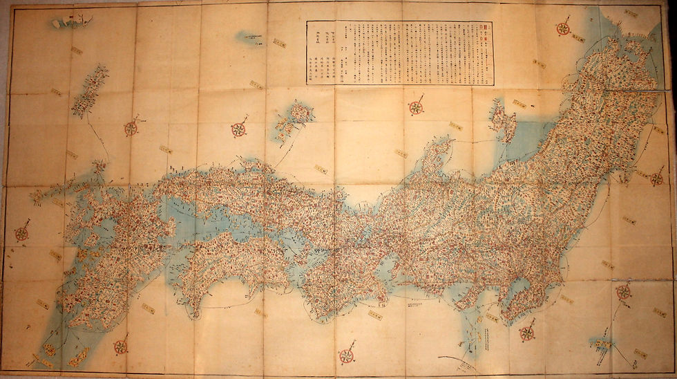 Mapa desdobrável