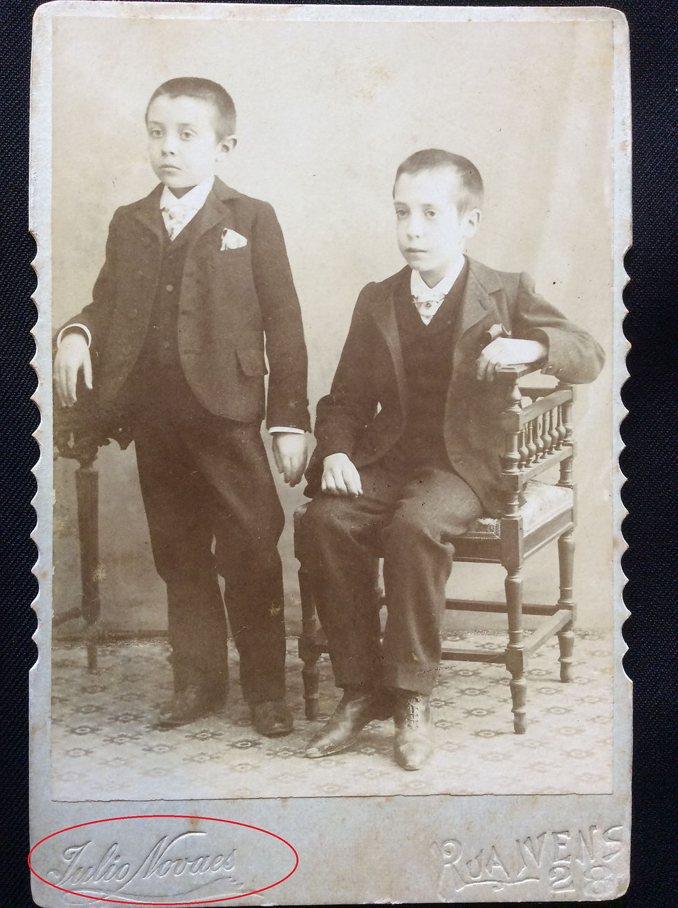 Avô e tio-avô entre 1900 e 1905