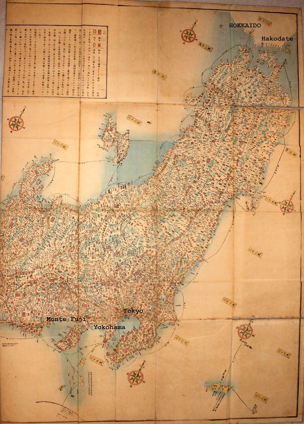 Mapa do Japão 1852