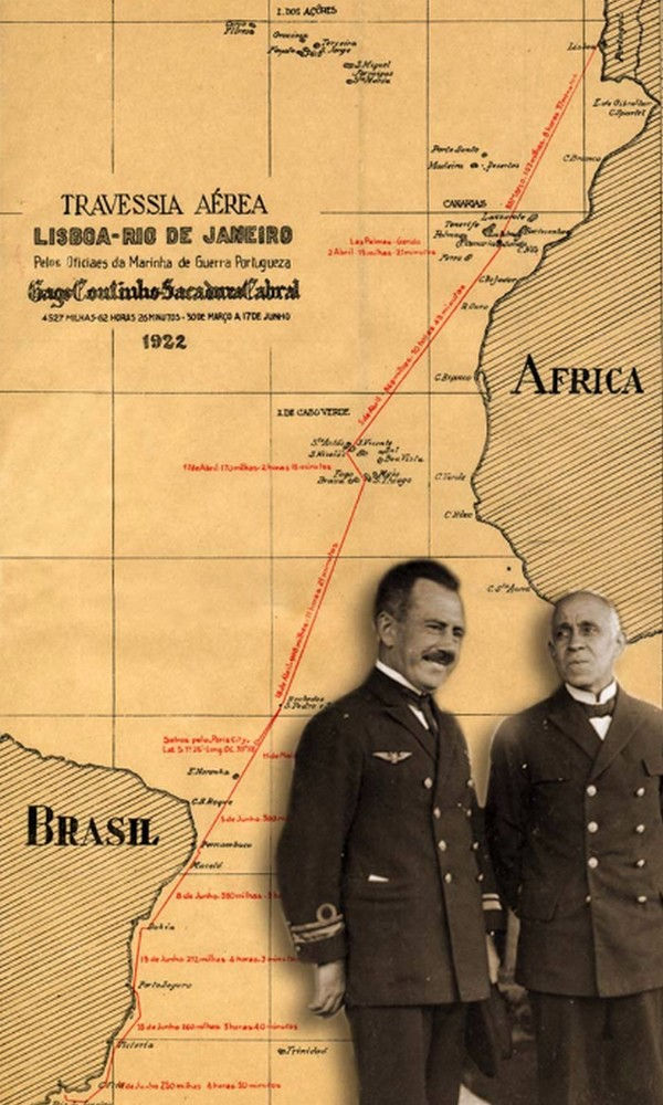 Mapa da viagem