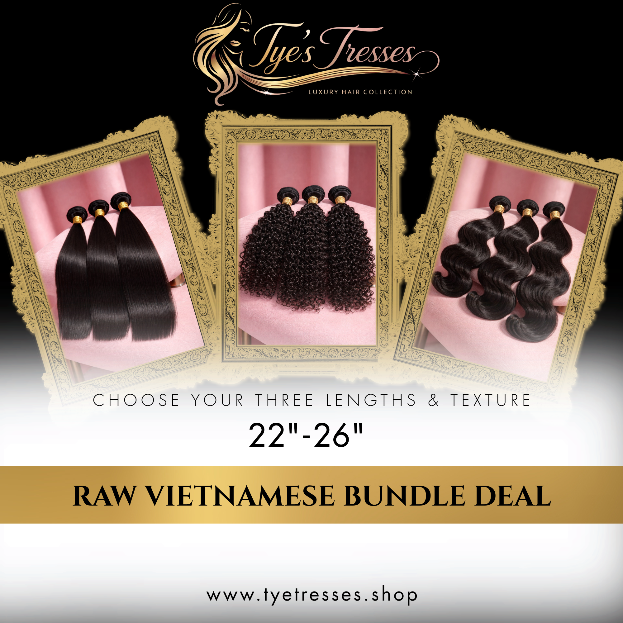 Raw Vietnamese Bundle Deal (22-26")