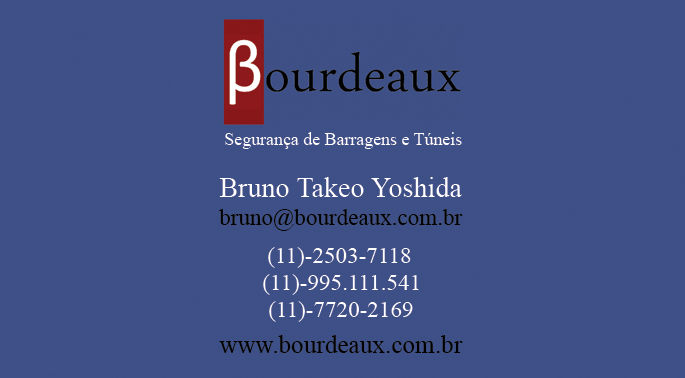 Cartão de Visita Azul Verso