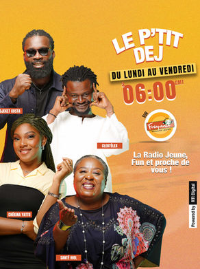 Christina Goh invitée du "Booster" du lundi 4 au 8 mai 2026 de l'émission "P'tit Déj" sur la radio nationale de Côte d'Ivoire Fréquence 2