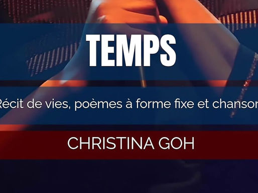 "TEMPS" est le nouvel ouvrage de Christina Goh en vente exclusive le 17 août 2025